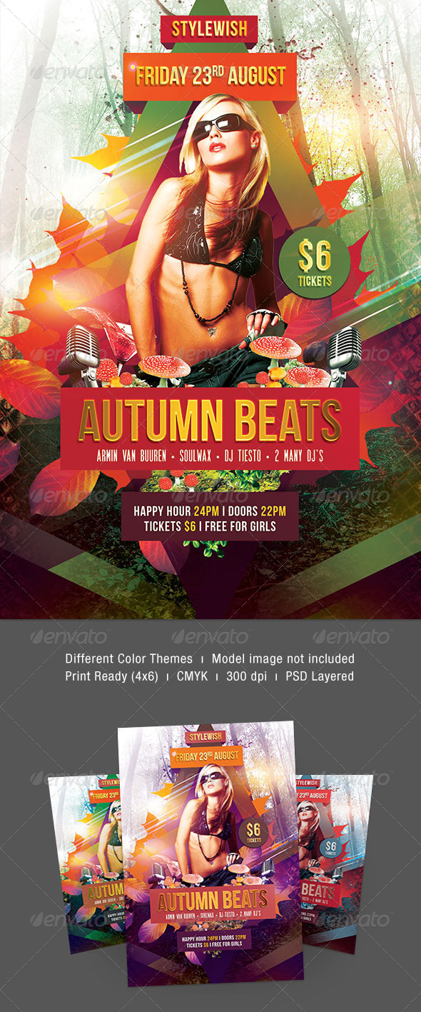 Autumn Beats Flyer - Clubs & Parties Events