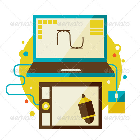 Digital Tablet And Computer Digital Tablet And Computer