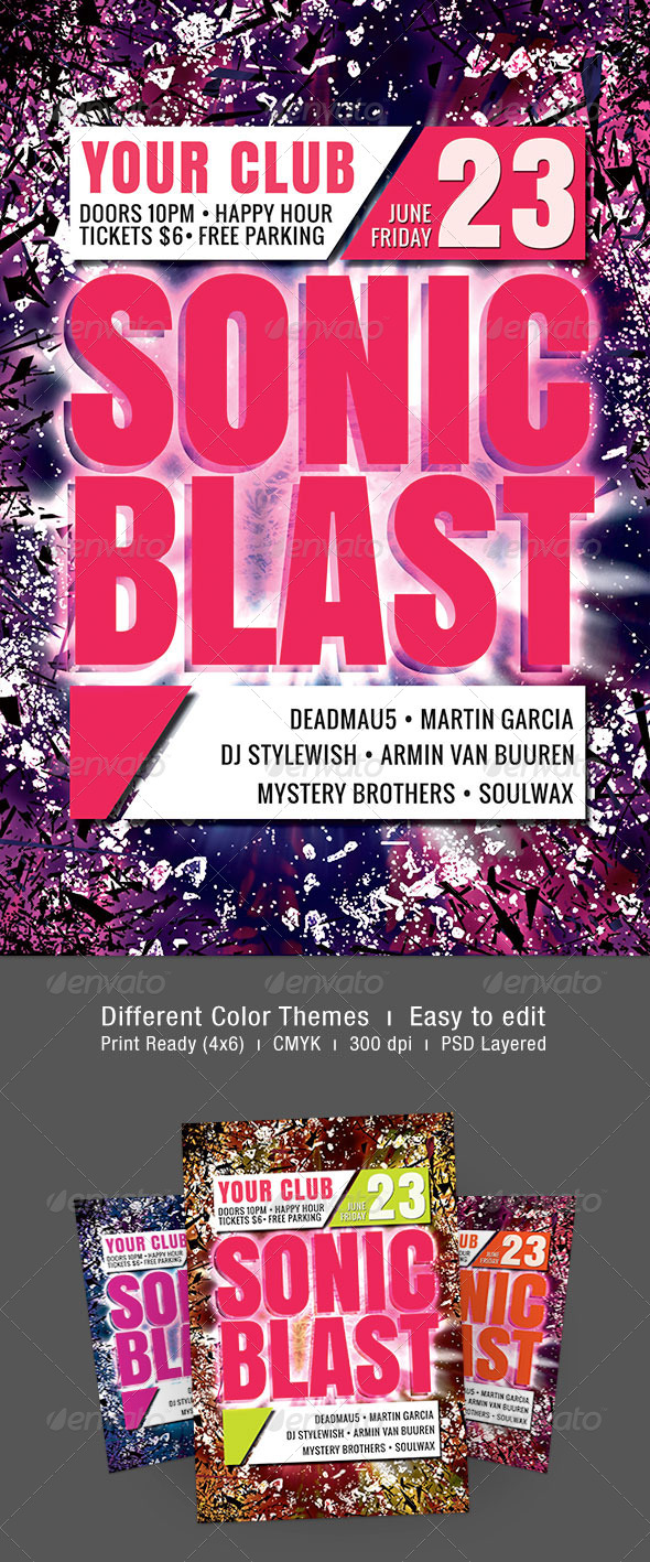 Sonic Blast Flyer Sonic Blast Flyer