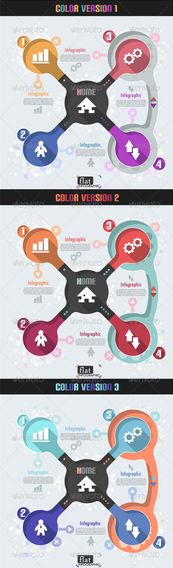 GraphicRiver Flat Infographic Banner Three Versions 6966717 GraphicRiver Flat Infographic Banner Three Versions 6966717