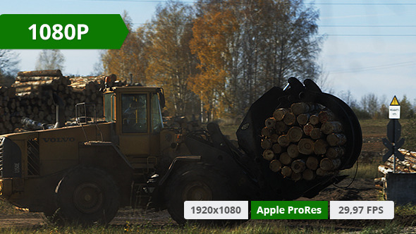 Tractor Carrying Wood Tractor Carrying Wood