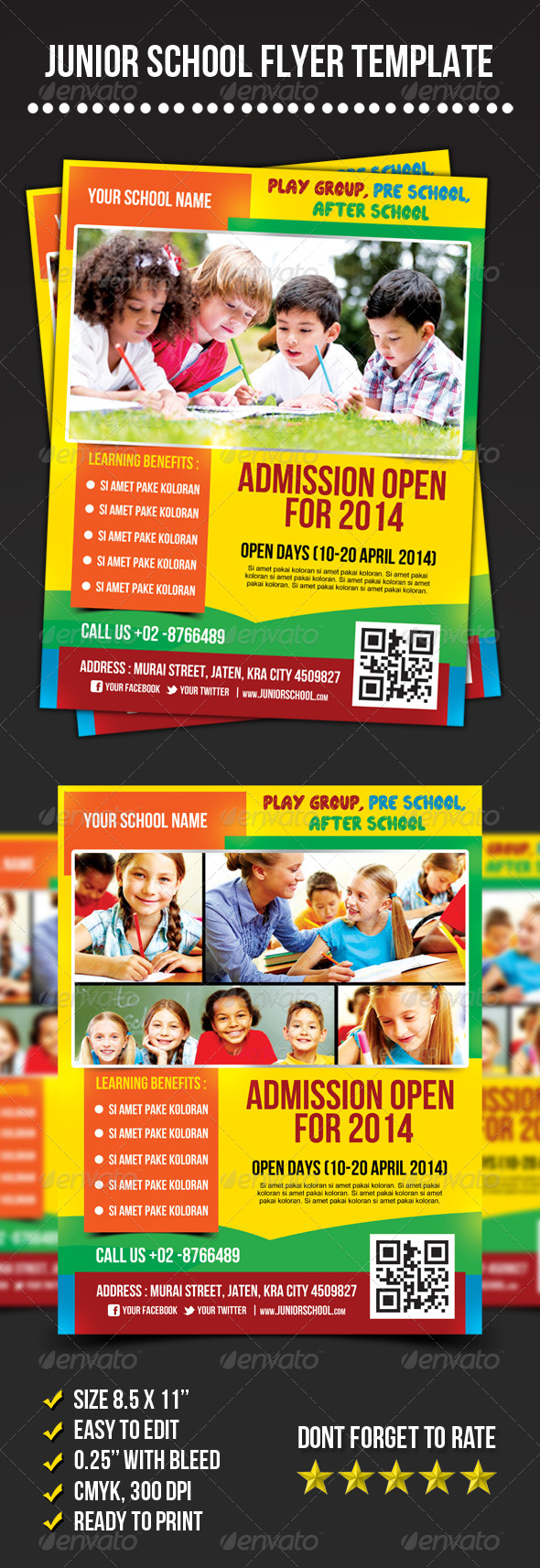 Junior School Flyer - Corporate Flyers