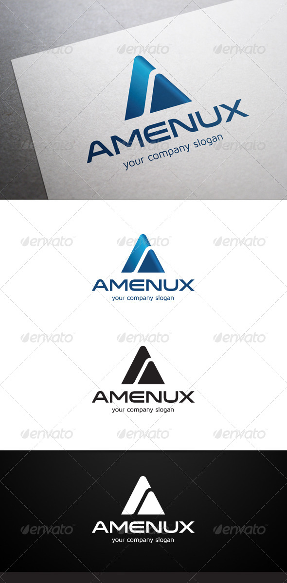 Amenux A Letter Logo Amenux A Letter Logo