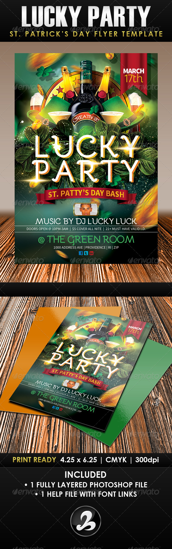Lucky Party St Patrick s Day Flyer Template Lucky Party St Patrick s Day Flyer Template