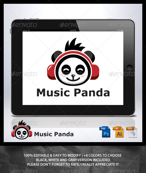 Music Panda Logo Music Panda Logo