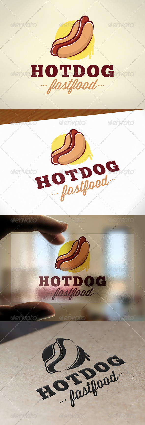 Hot Dog Logo Template