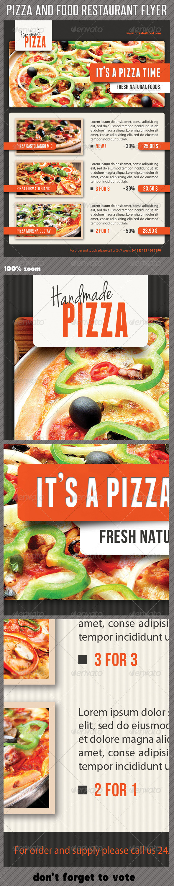 Food And Pizza Menu Flyer 08 Food And Pizza Menu Flyer 08