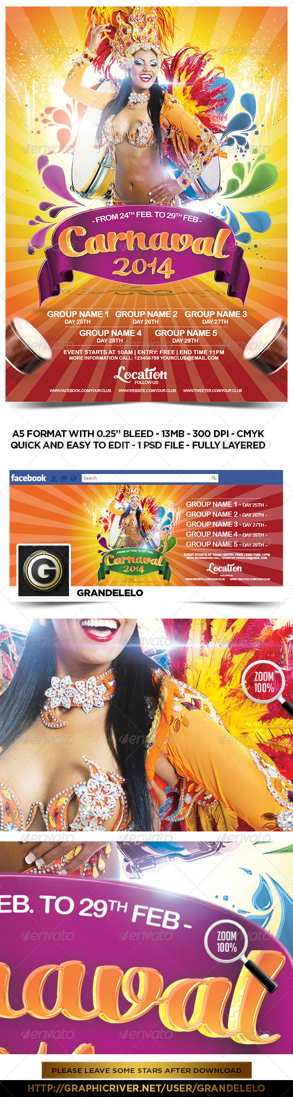 Carnival 2014 Flyer Template - Events Flyers