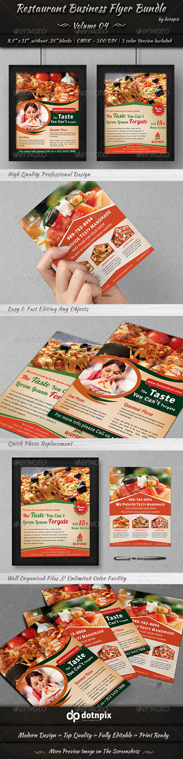 Restaurant Business Flyer Bundle | Volume 4