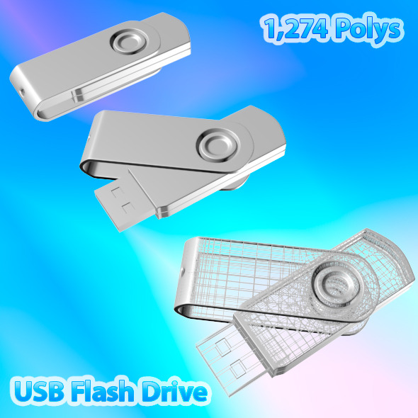 USB Flash Drive 03 - 3DOcean Item for Sale
