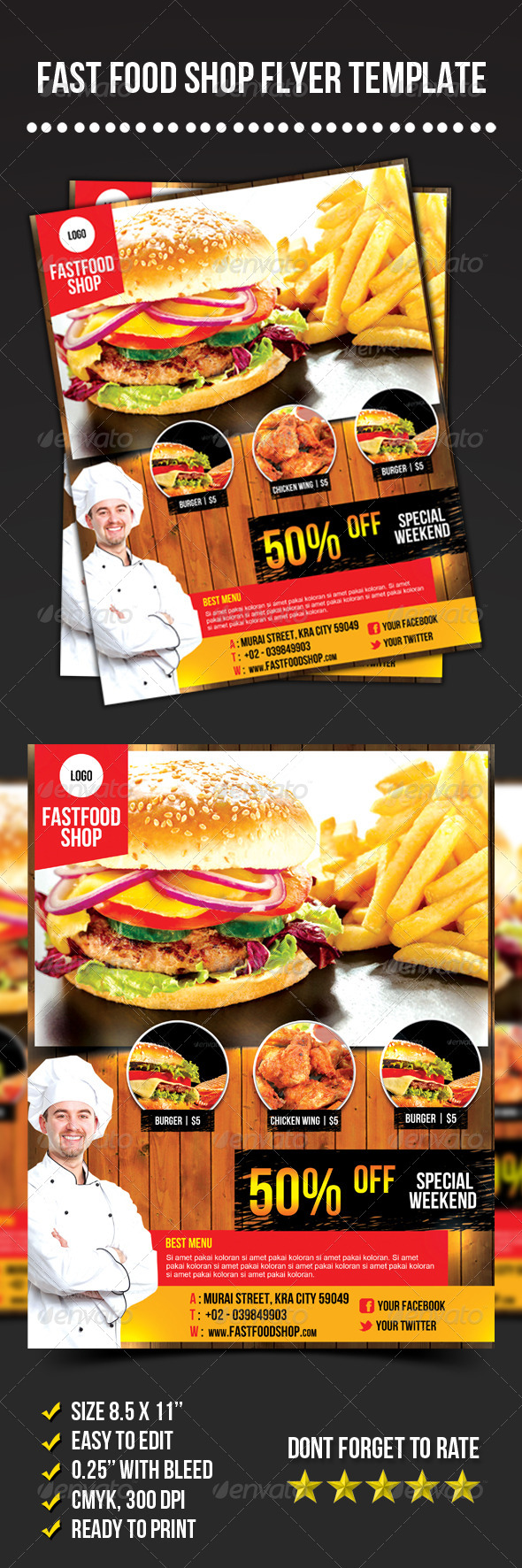 Fast Food Shop Flyer