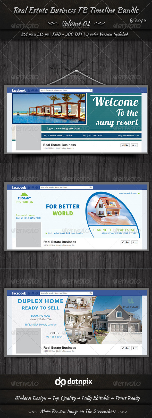 Real Estate Business FB Timeline Bundle Volume 1 Real Estate Business FB Timeline Bundle Volume 1