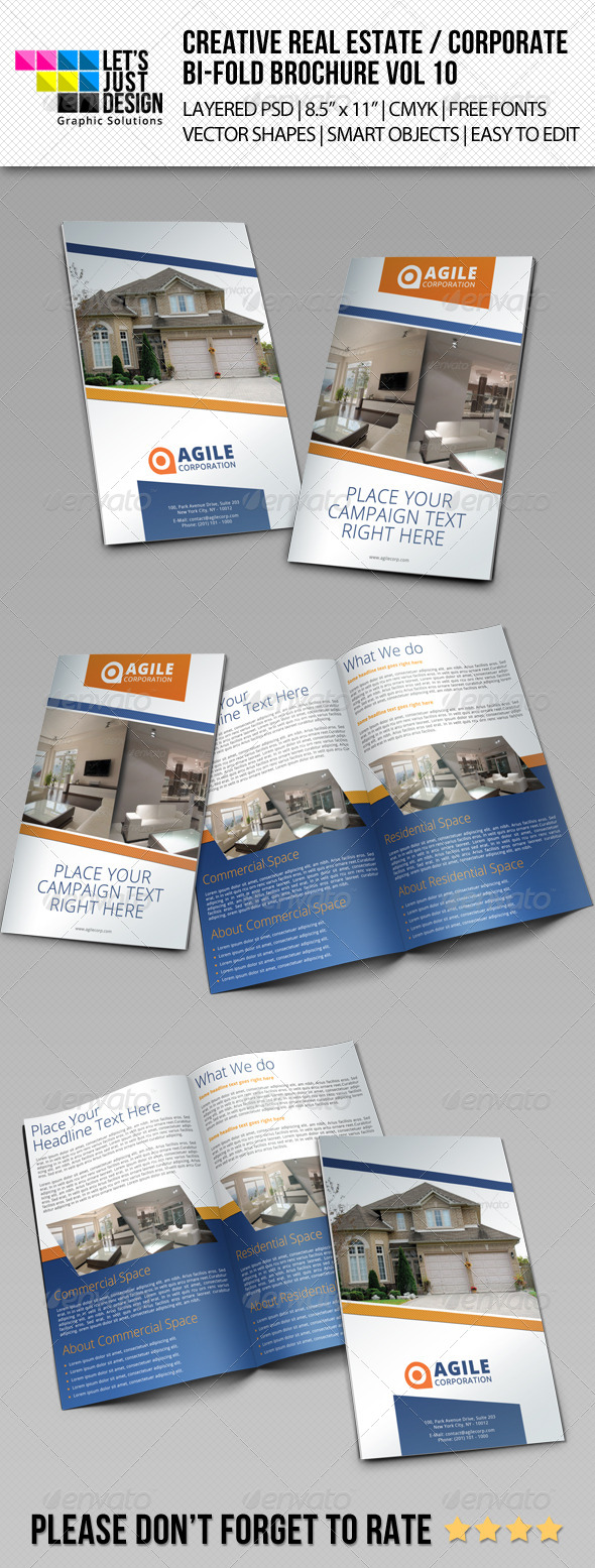 Creative Corporate Bi-Fold Brochure Vol 10 Creative Corporate Bi-Fold Brochure Vol 10