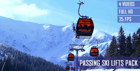 Passing Ski Lifts 4-Pack Passing Ski Lifts 4-Pack