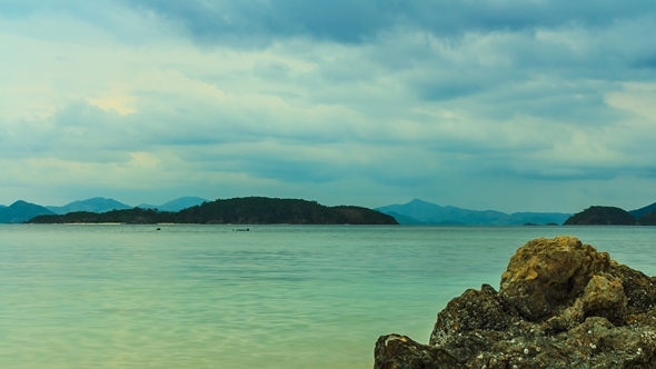 Beach and Clouds at Coron Palawan Beach and Clouds at Coron Palawan