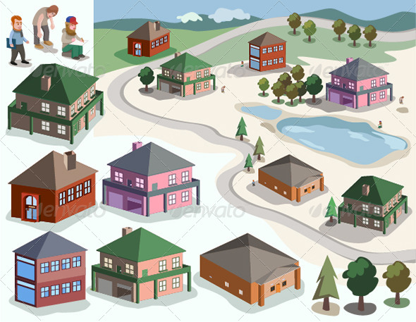 Map of Residential Buildings Map of Residential Buildings