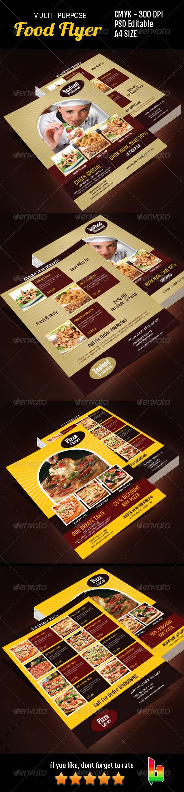 Multi Purpose Food Flyer