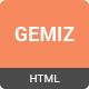 Gemiz - Portfolio HTML Template - FXTheme Item for Sale