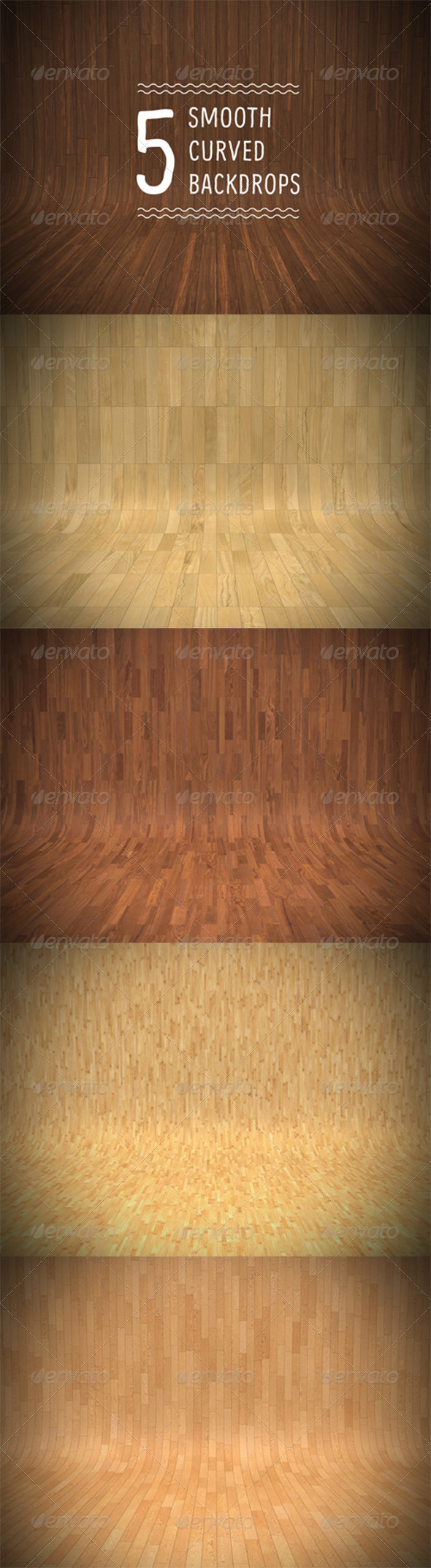 Smooth Curved Wooden Backdrops Smooth Curved Wooden Backdrops