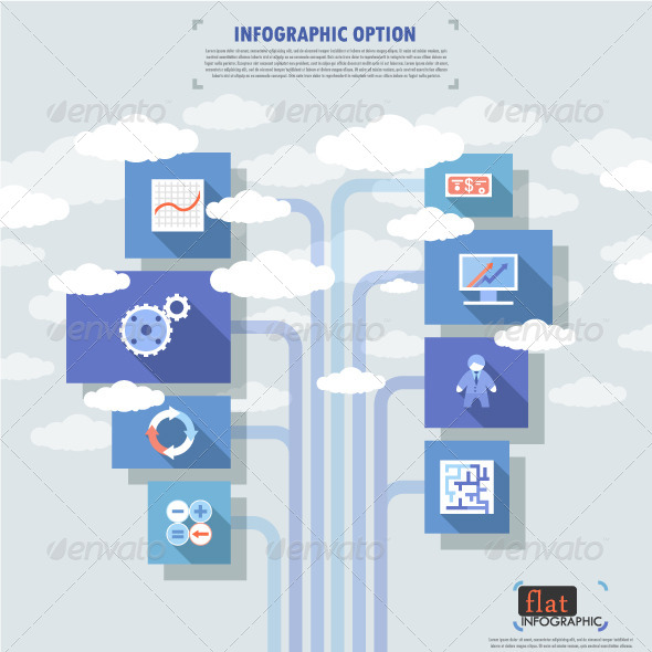 GraphicRiver Flat Infographic Banner With Icons 7026629 GraphicRiver Flat Infographic Banner With Icons 7026629