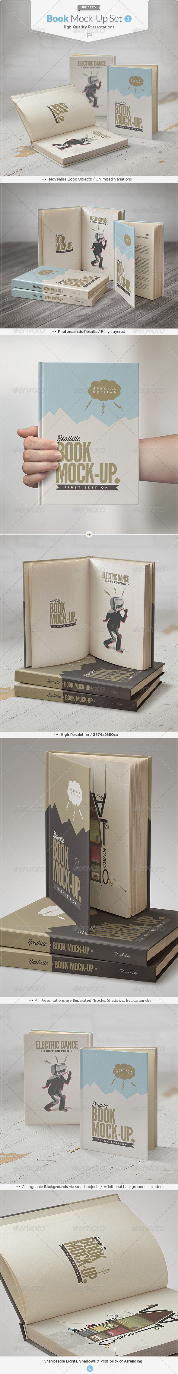 Book Mock-Up Set Book Mock-Up Set