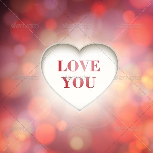 Heart with Bokeh Background Heart with Bokeh Background