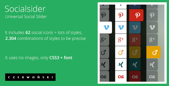 Socialsider - Universal Social Sidebar - CodeCanyon Item for Sale