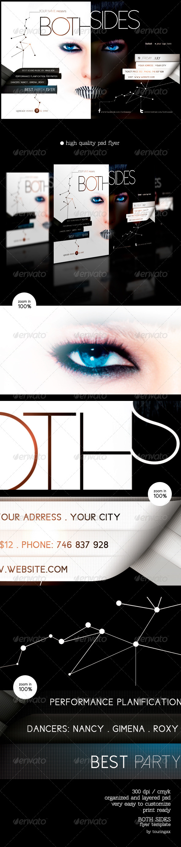 Both Sides Flyer Template - Flyers Print Templates