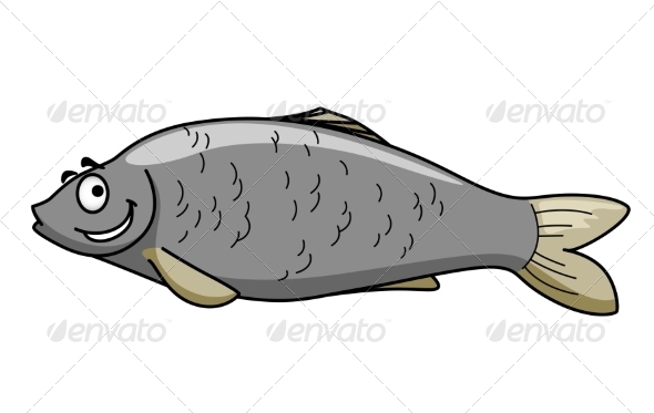 Cartoon Fish with a Smile Cartoon Fish with a Smile