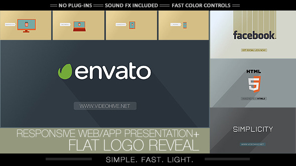 Flat Logo Responsive Design Corporate App Flat Logo Responsive Design Corporate App