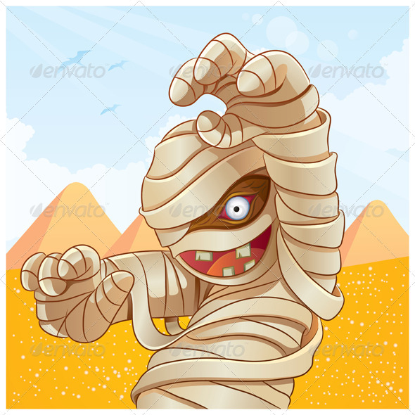 Mummy Cartoon - Characters Vectors