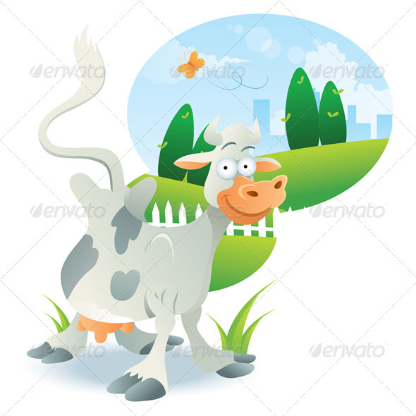 Cow Illustration Cartoon Cow Illustration Cartoon