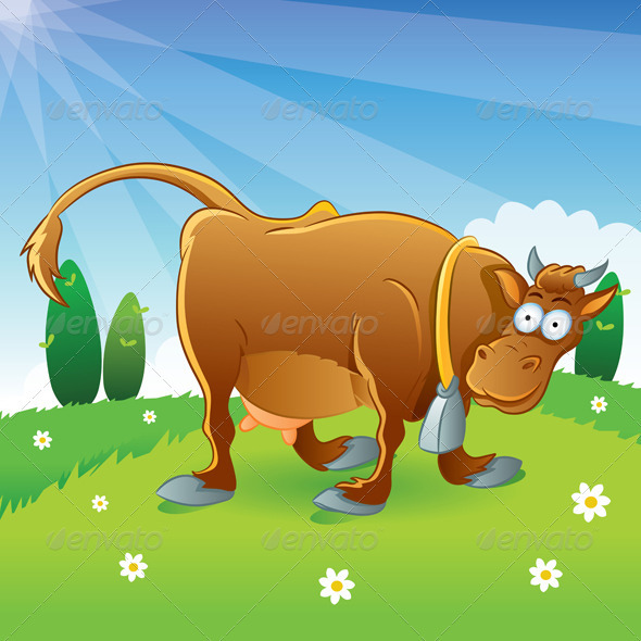 Cow Illustration Cartoon Cow Illustration Cartoon