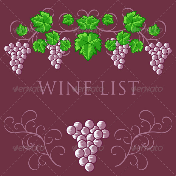 Vintage Wine List Cover Design Vintage Wine List Cover Design