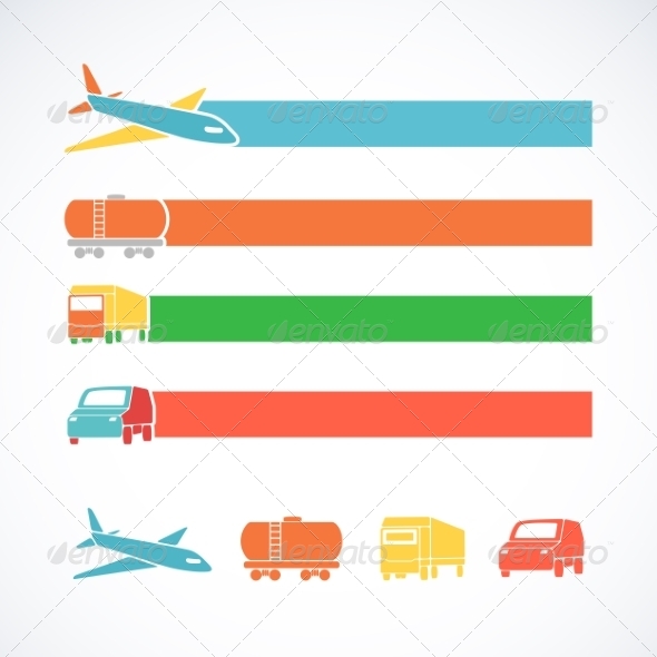 Transportation Ribbons Set Transportation Ribbons Set