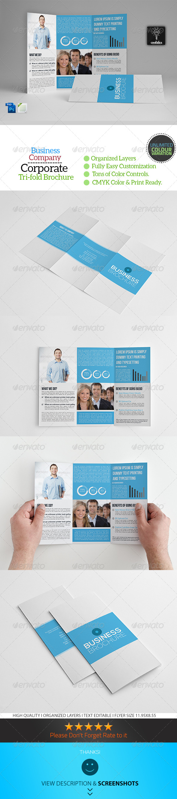 A4 Trifold Business Brochure Template Vol04 A4 Trifold Business Brochure Template Vol04