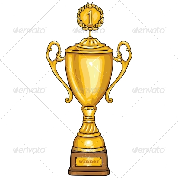 Cartoon Golden Cup Cartoon Golden Cup