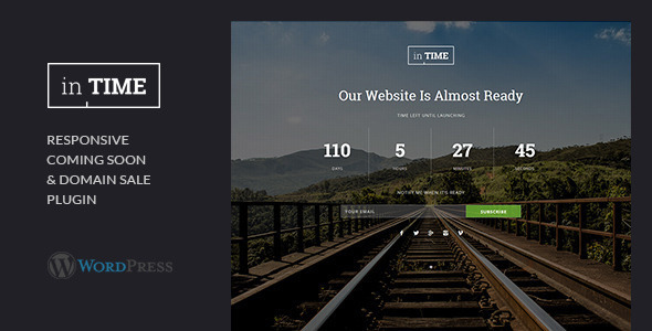 inTime - Domain Sale & Coming Soon WordPressPlugin