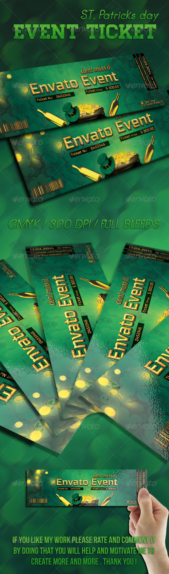 St Patricks Day Ticket St Patricks Day Ticket