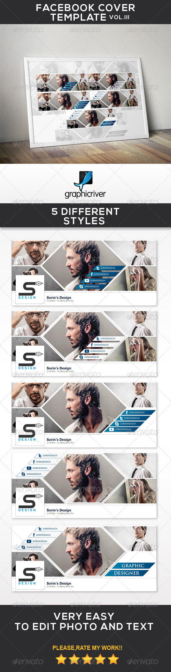 Facebook Cover Template Vol.III Facebook Cover Template Vol.III