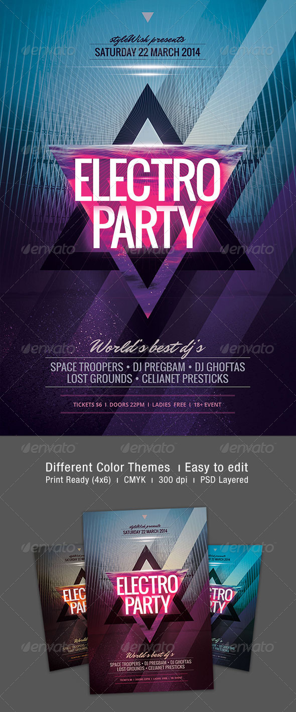 Electro Flyer - Clubs & Parties Events