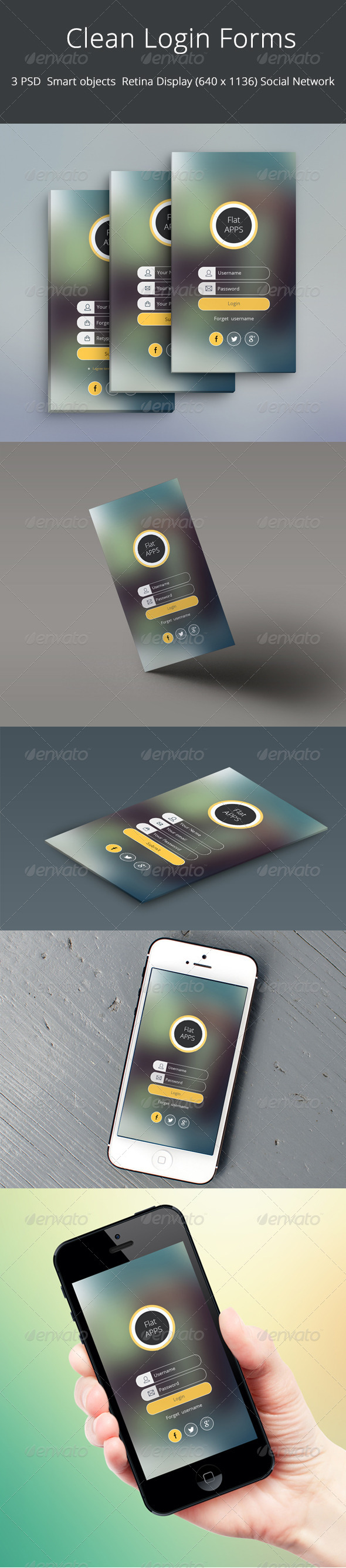 Clean Login form Clean Login form