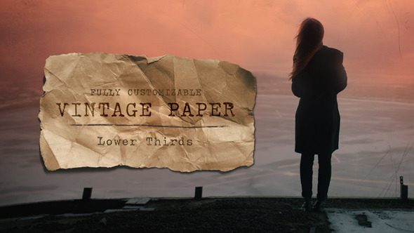 Vintage Paper Lower Thirds Pack Vintage Paper Lower Thirds Pack