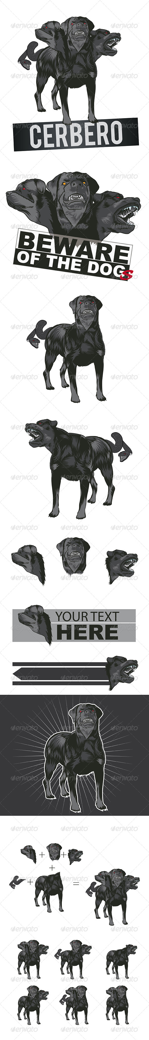 Dog Mascot Cerberus Dog Mascot Cerberus