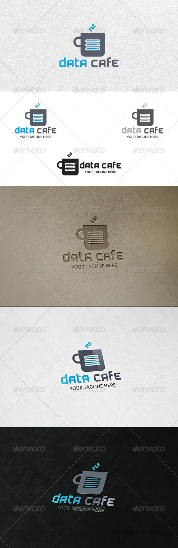 Data Cafe Logo Template Data Cafe Logo Template