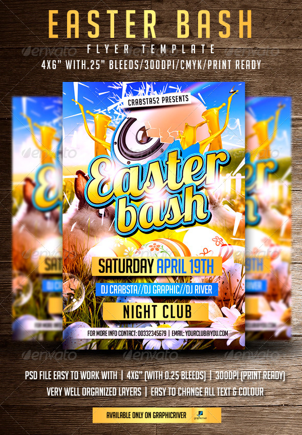 Easter Bash Flyer Template Easter Bash Flyer Template