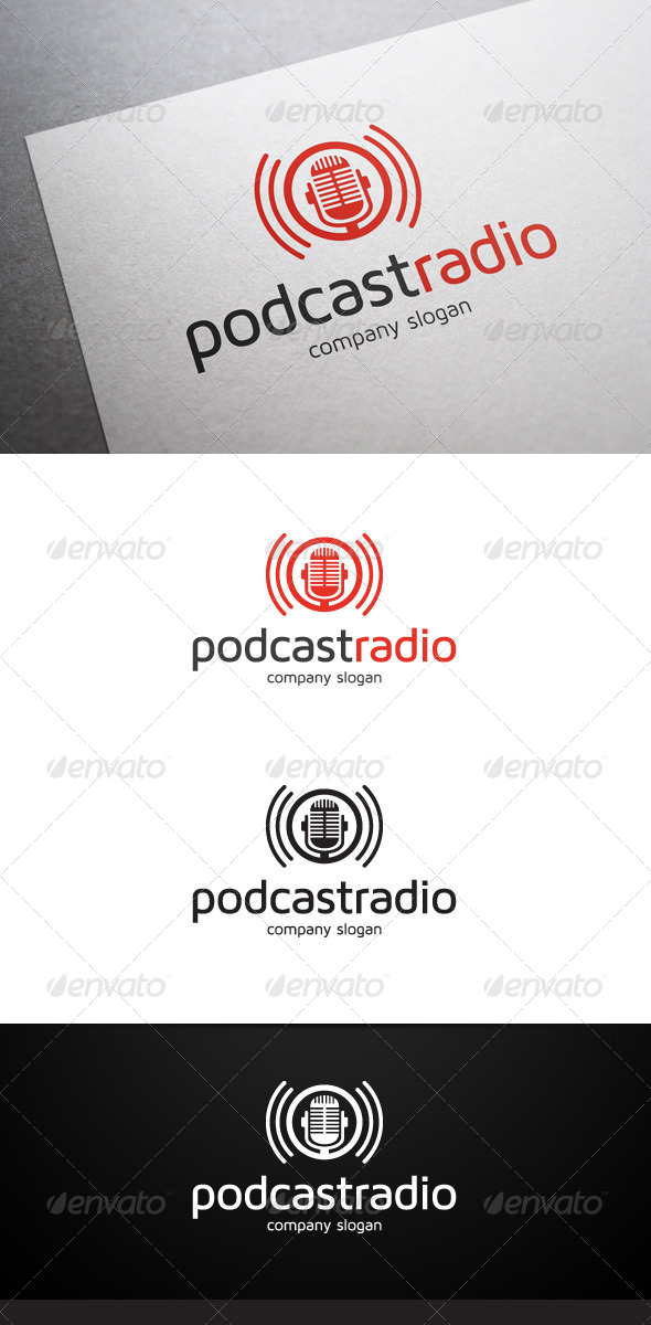 Podcast Radio Logo Podcast Radio Logo