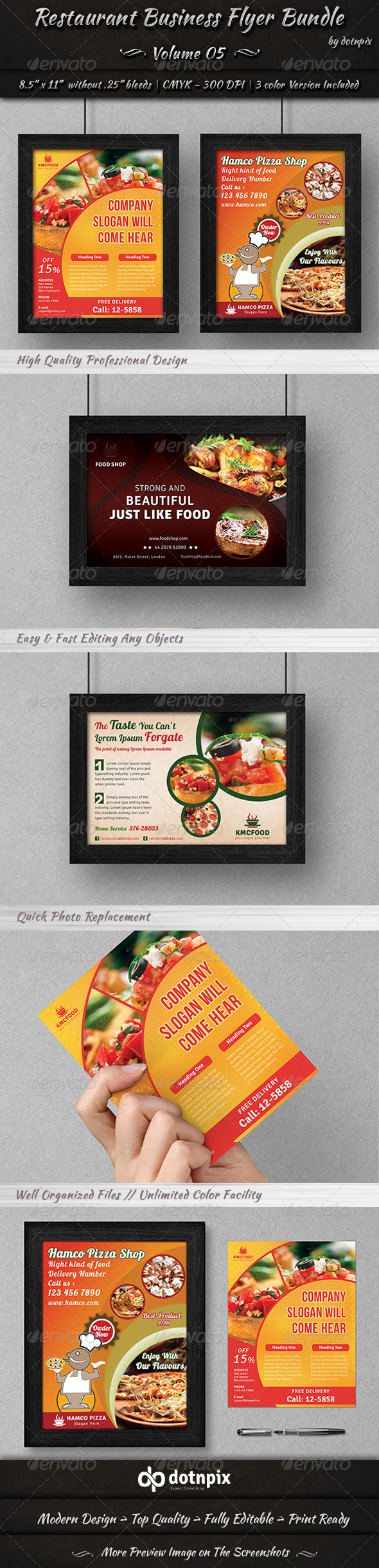 Restaurant Business Flyer Bundle | Volume 5