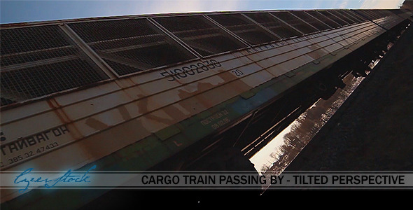 Old Rusty Cargo Train Passing By Old Rusty Cargo Train Passing By