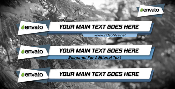 Dynamic Line Lower Third Dynamic Line Lower Third